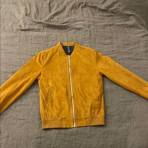Zara Men's Tan Bomber Jacket